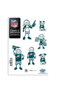 Philadelphia Eagles 5x7 Family Pack Auto Decal - Midnight Green
