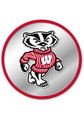 Wisconsin Badgers Mascot Modern Disc Mirrored Wall Sign