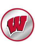 Wisconsin Badgers Modern Disc Mirrored Wall Sign