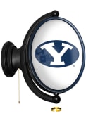 BYU Cougars Oval Rotating Lighted Sign