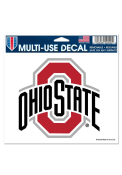 Ohio State Buckeyes Logo Auto Decal - Red