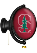 Stanford Cardinal Oval Rotating Lighted Sign