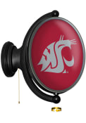Washington State Cougars Oval Rotating Lighted Sign