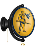 West Virginia Mountaineers Mascot Oval Rotating Lighted Sign