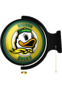 Oregon Ducks Mascot Round Rotating Lighted Sign