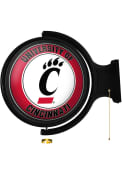 Red Cincinnati Bearcats Round Rotating Lighted Sign