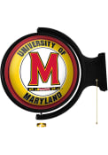 Maryland Terrapins Round Rotating Lighted Sign