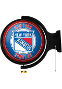 New York Rangers Round Rotating Lighted Sign