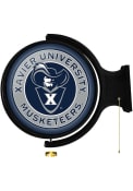 Xavier Musketeers Mascot Round Rotating Lighted Sign