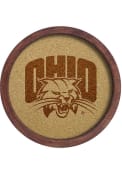 Ohio Bobcats Faux Barrel Framed Cork Board Sign