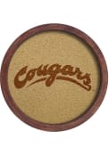 Washington State Cougars Faux Barrel Framed Cork Board Sign