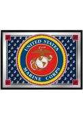 Marine Corps Seal Framed Mirrored Wall Sign
