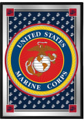 Marine Corps Military Pride Framed Mirrored Wall Sign
