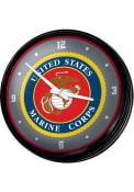 Marine Corps Seal Retro Lighted Wall Clock