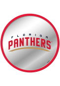 Florida Panthers Secondary Logo Modern Disc Mirrored Wall Sign