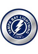 Tampa Bay Lightning Secondary Logo Modern Disc Mirrored Wall Sign