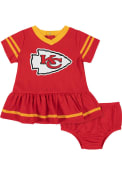 Kansas City Chiefs Baby Girls Dazzle Dress - Red