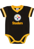 Pittsburgh Steelers Baby Dazzle One Piece - Black
