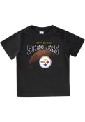 Pittsburgh Steelers Toddler Arch Ball T-Shirt - Black