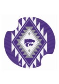 Purple K-State Wildcats Aztec 2 Pack Car Coaster