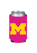 Michigan Wolverines Pink Can Coolie