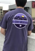 K-State Wildcats Comfort Colors Scenic T Shirt - Lavender