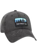 Detroit Retro Sky Vintage Adjustable Hat - Charcoal