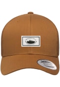 Philadelphia Woven Label Elevated Trucker Adjustable Hat - Brown