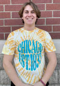 Chicago Funky Circle Fashion T Shirt - Gold Tie Dye
