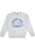 Seton Hall Pirates Premium Heavyweight Crew Sweatshirt - Grey