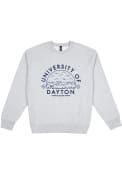 Dayton Flyers Premium Heavyweight Crew Sweatshirt - Grey