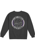 Northwestern Wildcats Fleece Crew Sweatshirt - Black
