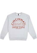 Cincinnati Premium Heavyweight Crew Sweatshirt - Grey