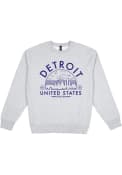 Detroit Premium Heavyweight Crew Sweatshirt - Grey