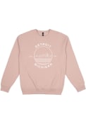 Detroit Premium Heavyweight Crew Sweatshirt - Pink