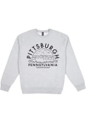 Pittsburgh Premium Heavyweight Crew Sweatshirt - Grey