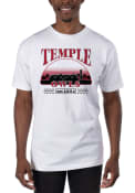 Temple Owls Garment Dyed T Shirt - White