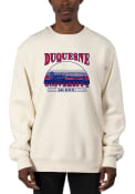 Duquesne Dukes Heavyweight Crew Sweatshirt - White