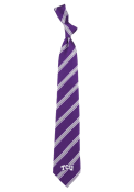 TCU Horned Frogs Woven Polyester Tie - Purple