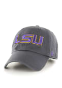 LSU Tigers 47 Clean Up Adjustable Hat - Charcoal