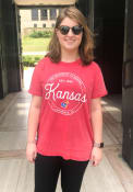 Kansas Jayhawks Womens Ella Seal T-Shirt - Red