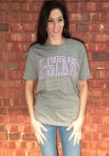 K-State Wildcats Womens Bell Lap Grey T-Shirt