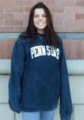 Penn State Nittany Lions Womens Comfy Cord Crew Sweatshirt - Navy Blue