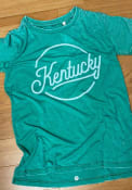 Kentucky Kelly Green Women's Roxy Script Short Sleeve T Shirt