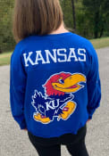 Kansas Jayhawks Womens Fight Song T-Shirt - Blue
