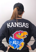 Kansas Jayhawks Womens Fight Song T-Shirt - Navy Blue