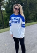 Kansas Jayhawks Womens Half Back T-Shirt - White