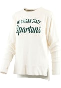 Michigan State Spartans Womens Pasadena Crew Sweatshirt - Ivory