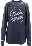 Kansas Jayhawks Womens Vintage T-Shirt - Grey