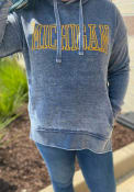 Michigan Wolverines Womens Marni Hooded Sweatshirt - Navy Blue